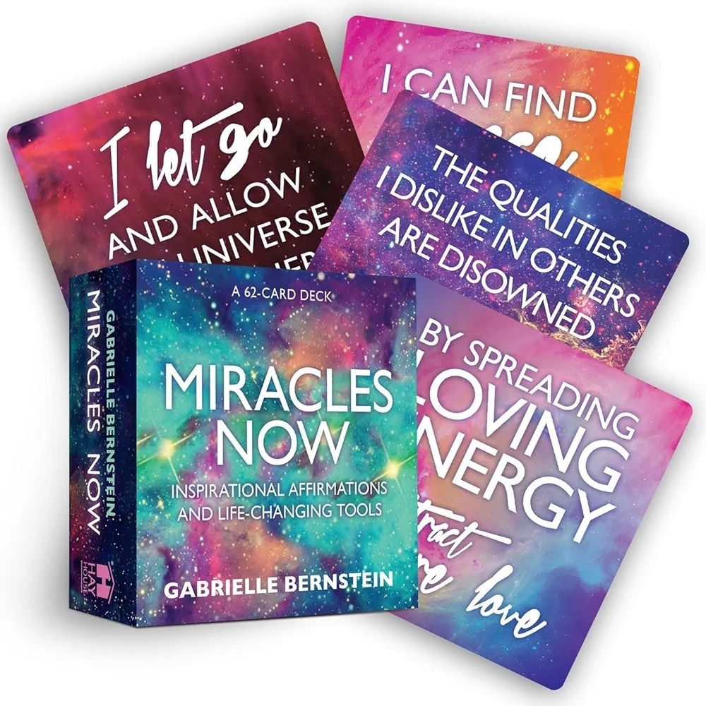 Miracles Now Inspirational Affirmation Deck GUC Love Peace Discover